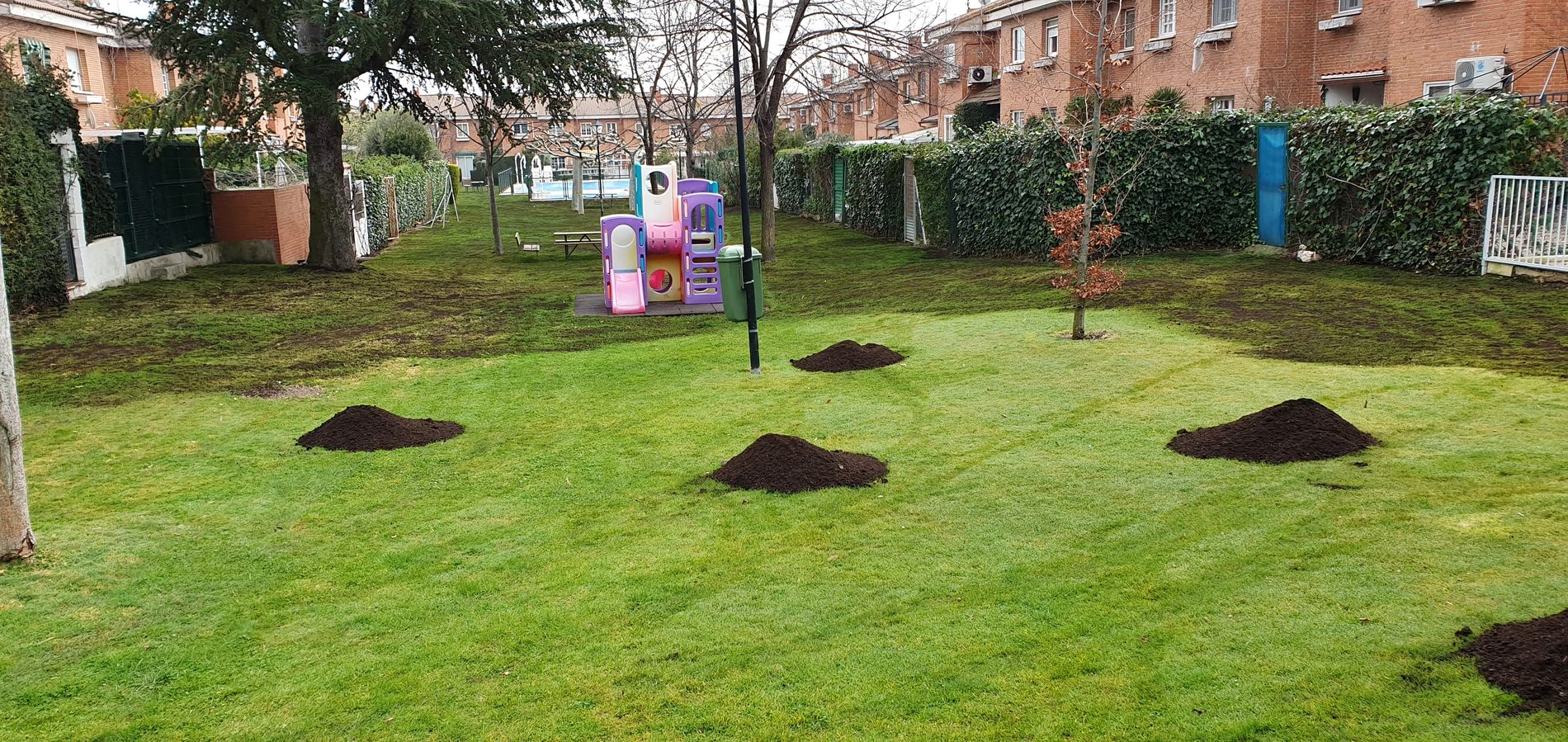 Urbanización fresca y cuidada